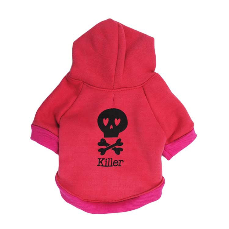 Black Skull Hoodie Dog Costume