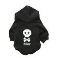 Black Skull Hoodie Dog Costume