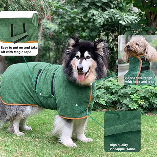 Pet Bathrobe – Fast-Drying Towel