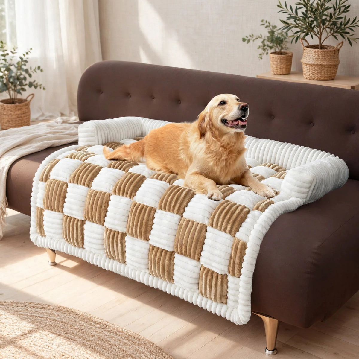 Plush Thickened Warm Pet Bed